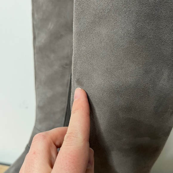 Cole Haan Valentia Gray Suede Over the Knee Boots Women's 11 Low Heel - Picture 12 of 13